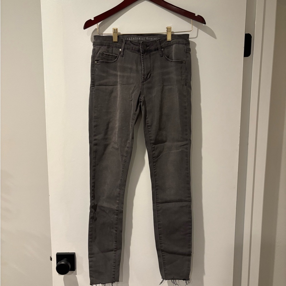 Articles Of Society Charcoal Skinny Jeans